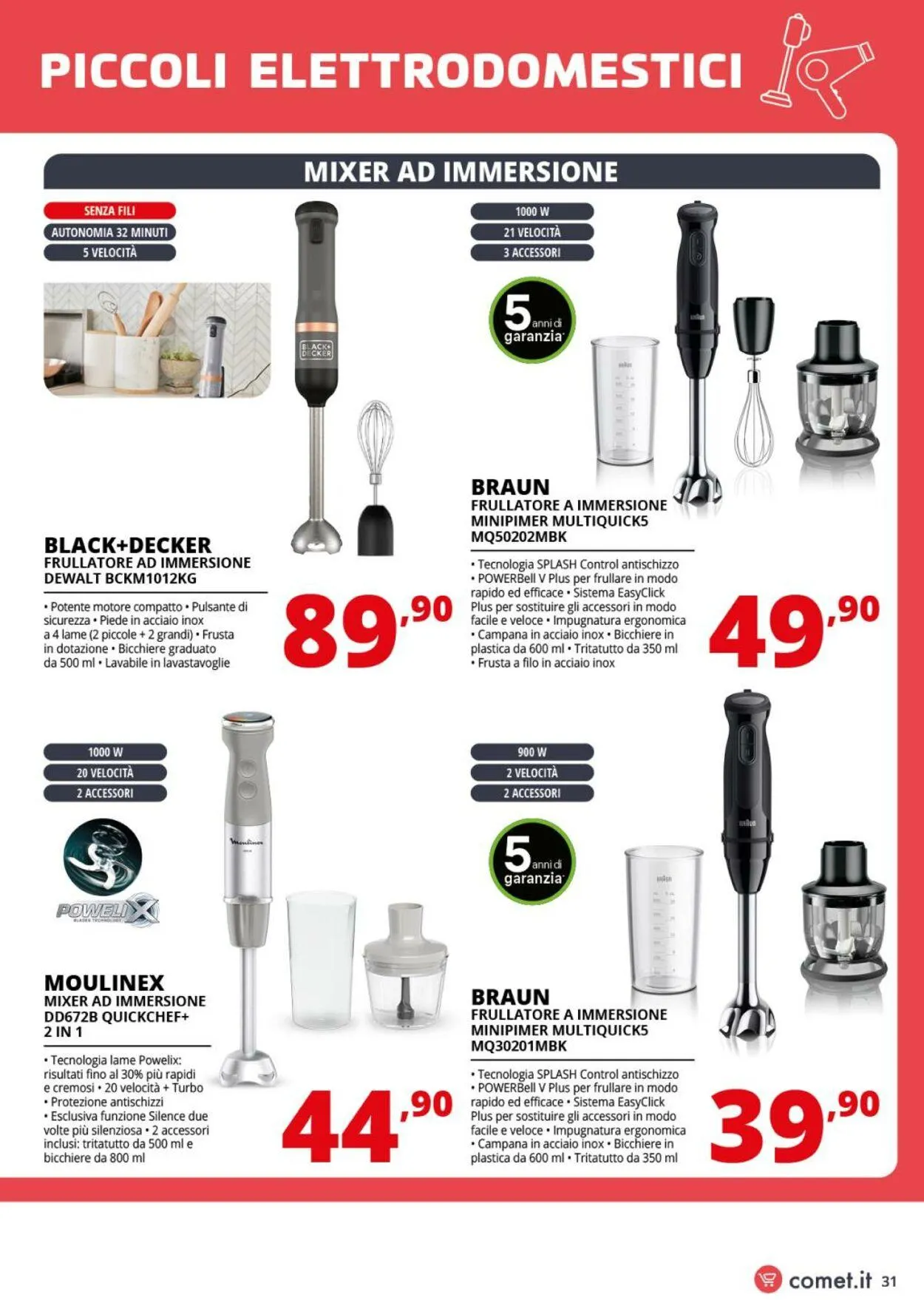 Comet Volantino attuale da 1 agosto a 20 agosto di 2025 - Pagina del volantino 31
