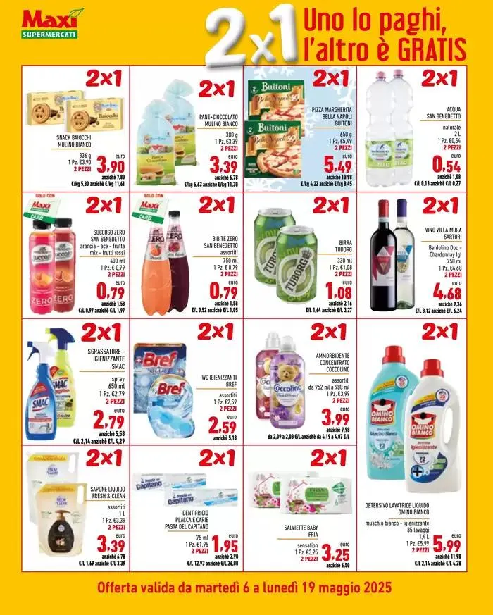 2x1 Uno lo paghi, l'altro e GRATIS da 6 maggio a 19 maggio di 2025 - Pagina del volantino 4