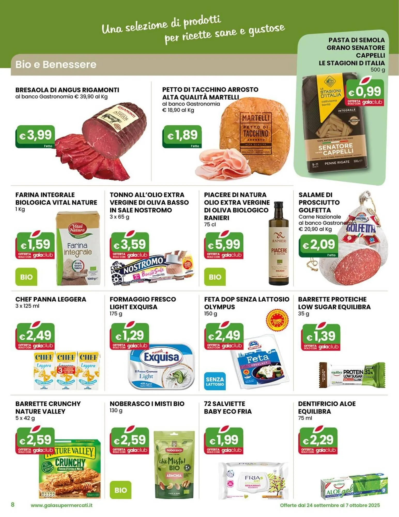 Volantino Gala Supermercati da 24 settembre a 7 ottobre di 2025 - Pagina del volantino 8