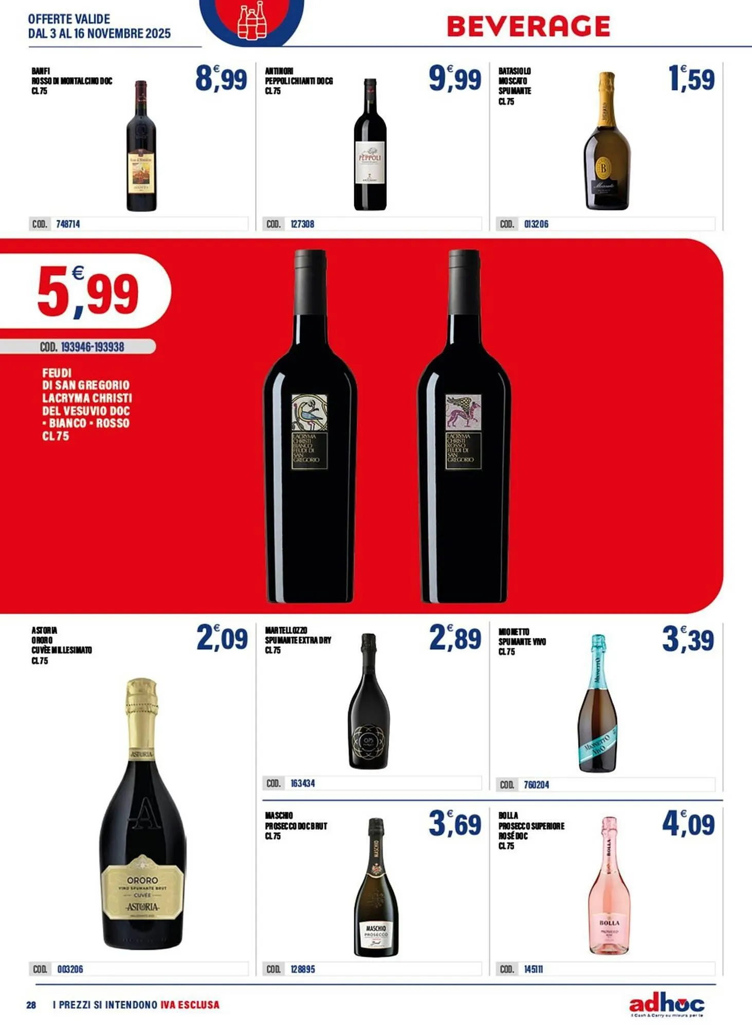 Volantino Adhoc da 3 novembre a 16 novembre di 2025 - Pagina del volantino 28