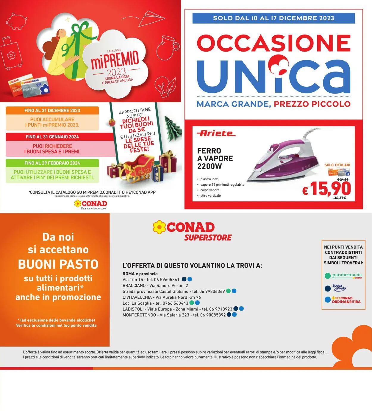 Conad - Superstore - Roma Volantino attuale da 1 dicembre a 10 dicembre di 2023 - Pagina del volantino 35
