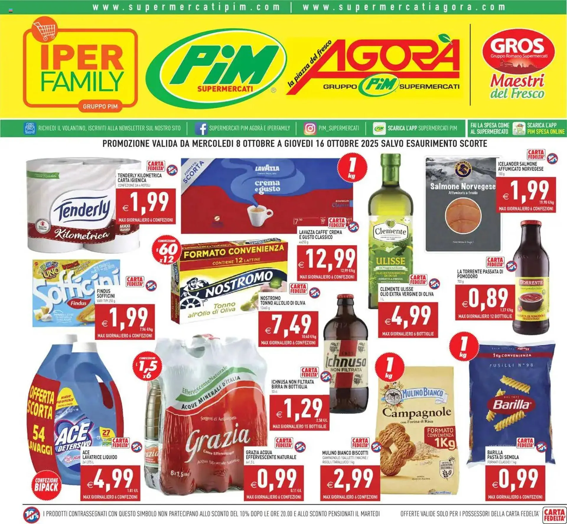 Volantino Pim Supermercati da 8 ottobre a 16 ottobre di 2025 - Pagina del volantino 1