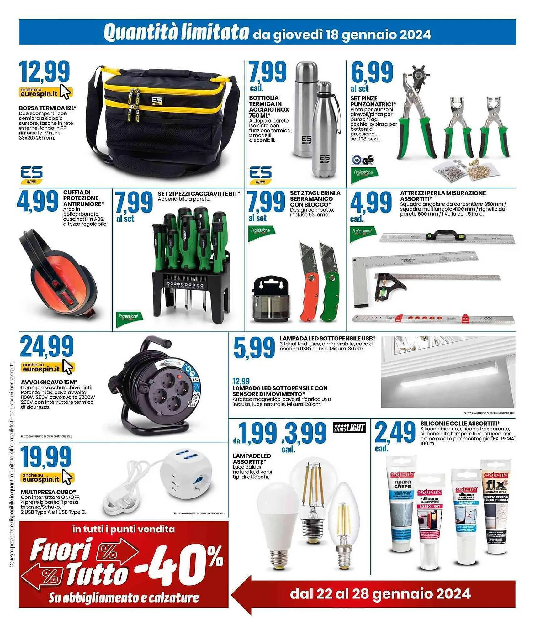Volantino Eurospin da 18 gennaio a 28 gennaio di 2024 - Pagina del volantino 15