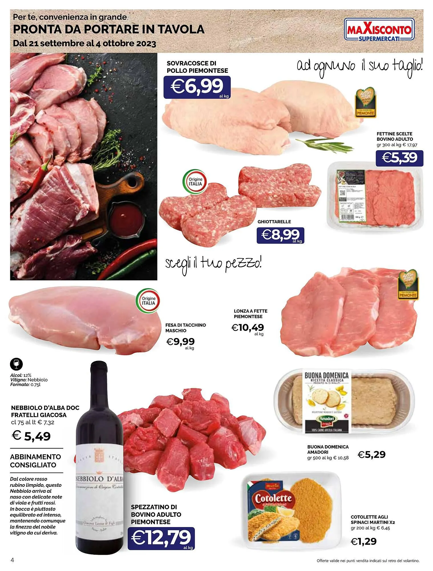 Volantino Maxisconto da 21 settembre a 4 ottobre di 2023 - Pagina del volantino 4