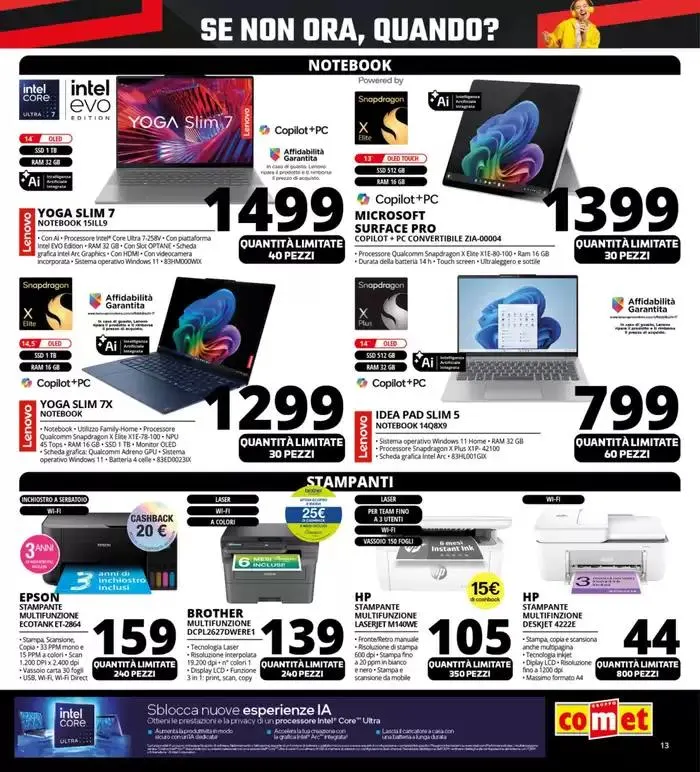 Black Friday Gran Finale da Comet! da 27 novembre a 2 dicembre di 2024 - Pagina del volantino 13