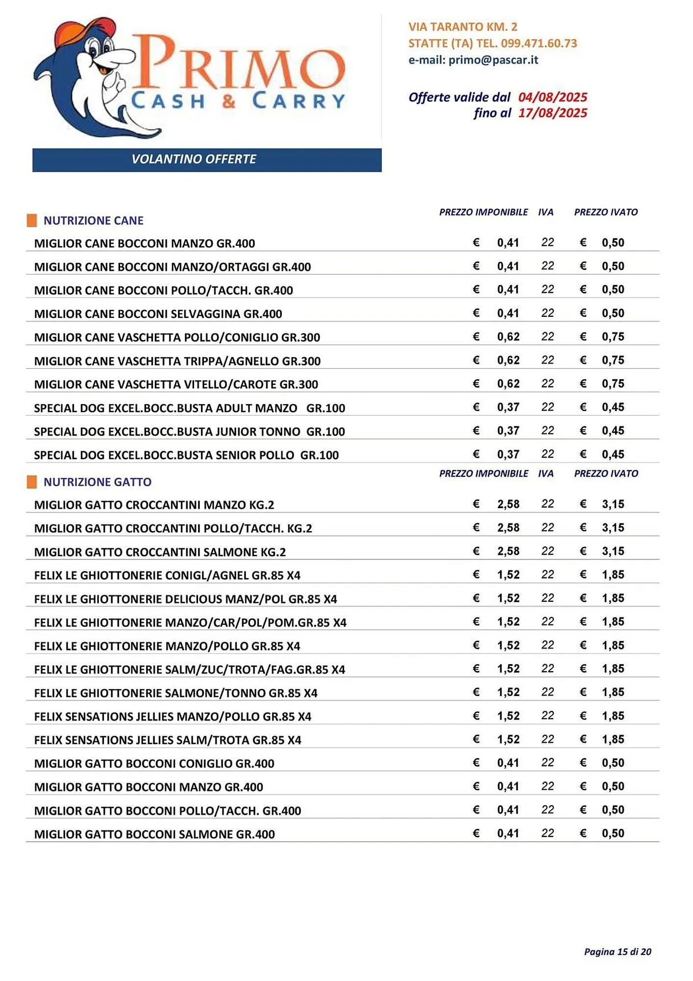 Volantino Gruppo Pascar da 4 agosto a 17 agosto di 2025 - Pagina del volantino 15
