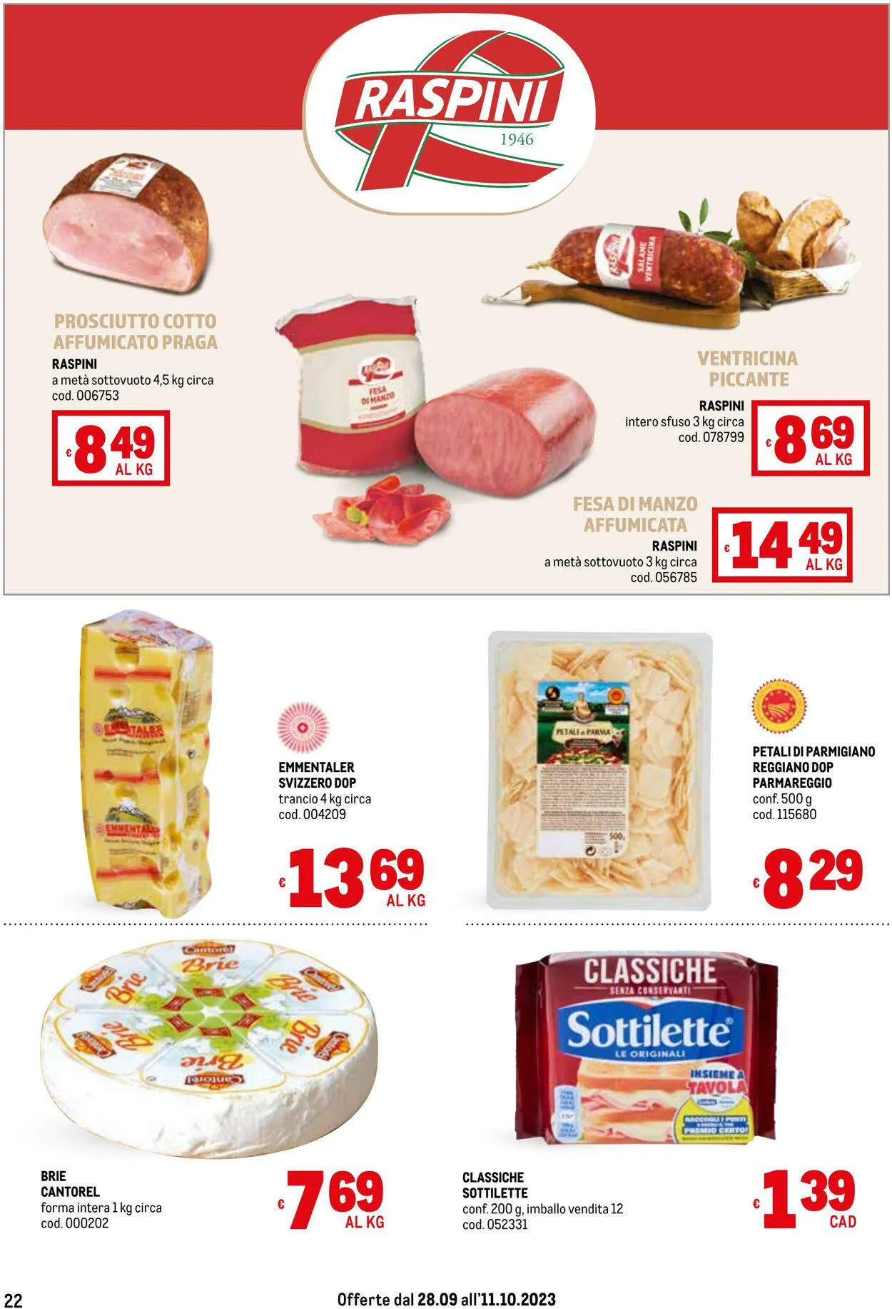 Metro Volantino attuale da 28 settembre a 11 ottobre di 2023 - Pagina del volantino 22