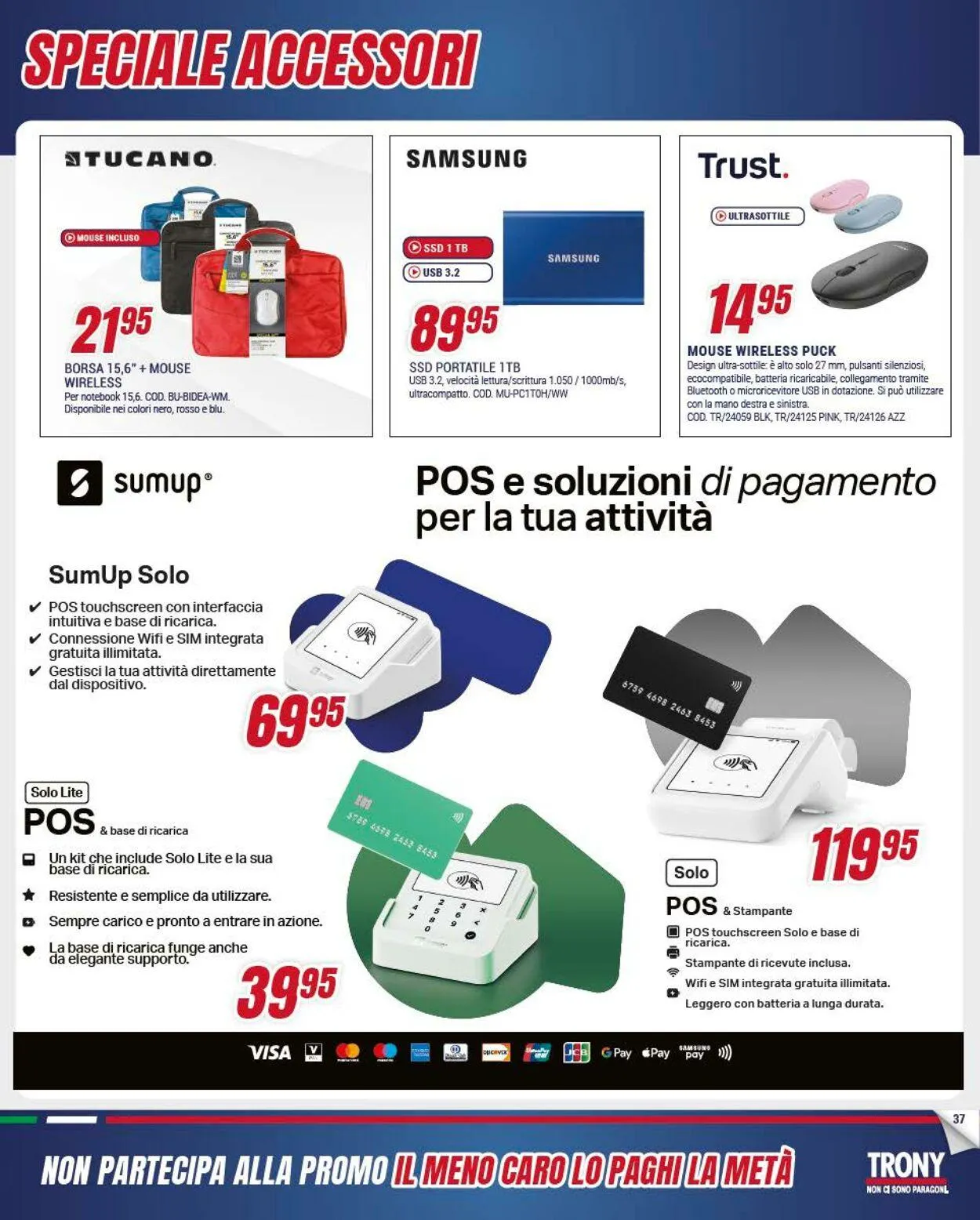 Trony - Palermo Volantino attuale da 22 maggio a 18 giugno di 2025 - Pagina del volantino 37