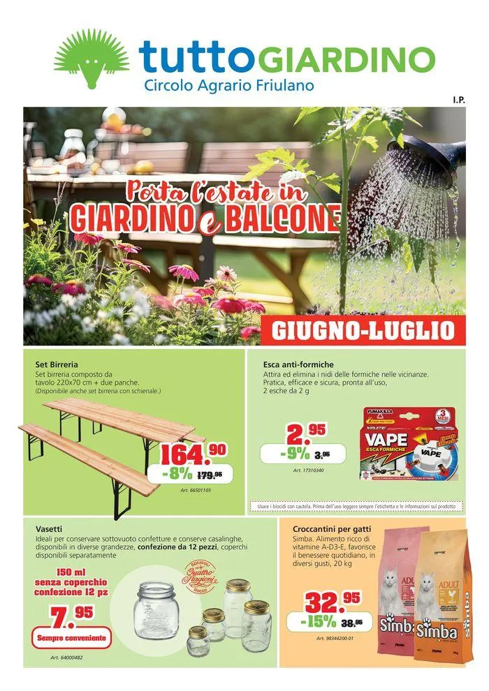 Porta lestate in giardino balcone - 1