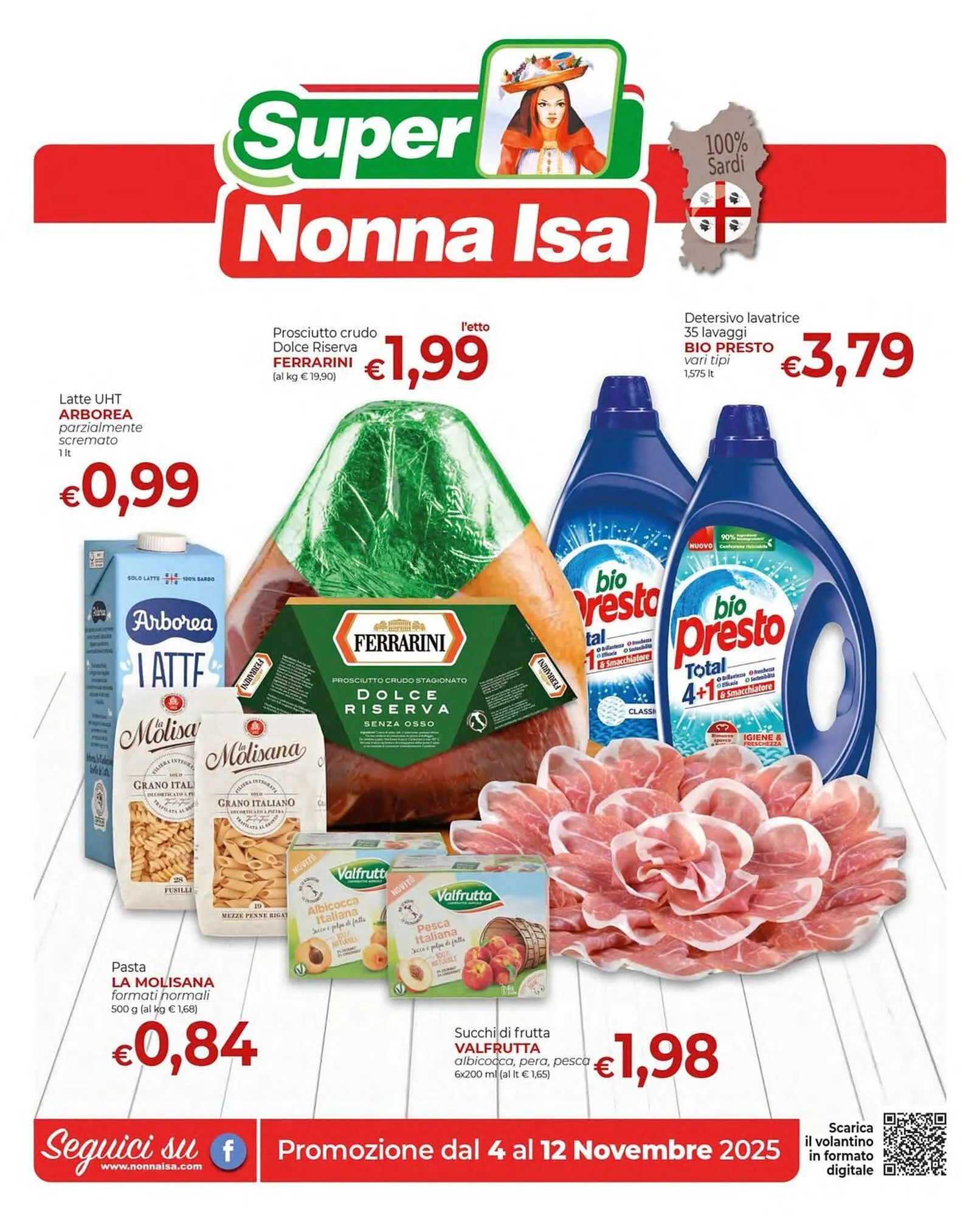 Volantino Supermercati Nonna Isa da 4 novembre a 12 novembre di 2025 - Pagina del volantino 1