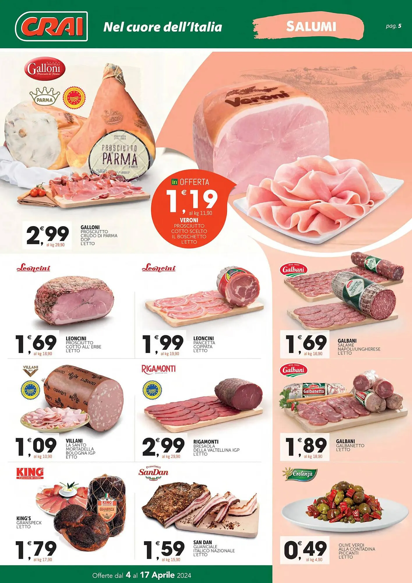 Volantino Crai da 4 aprile a 17 aprile di 2024 - Pagina del volantino 5