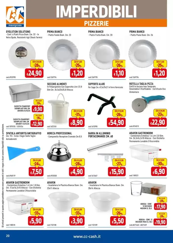  Professional ristoranti, bar, comunità, hotel da 3 gennaio a 26 gennaio di 2025 - Pagina del volantino 20