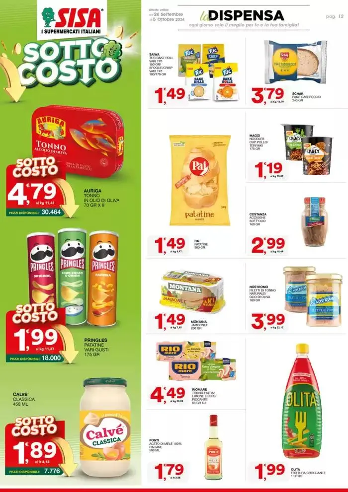 Sottocosto da 26 settembre a 5 ottobre di 2024 - Pagina del volantino 12