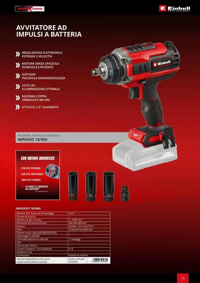 Elettroutensili 2025 da 11 febbraio a 31 dicembre di 2025 - Pagina del volantino 19