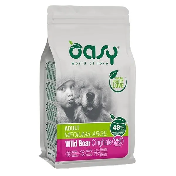 Oasy - One Animal Protein Adult Medium & Large con Cinghiale
