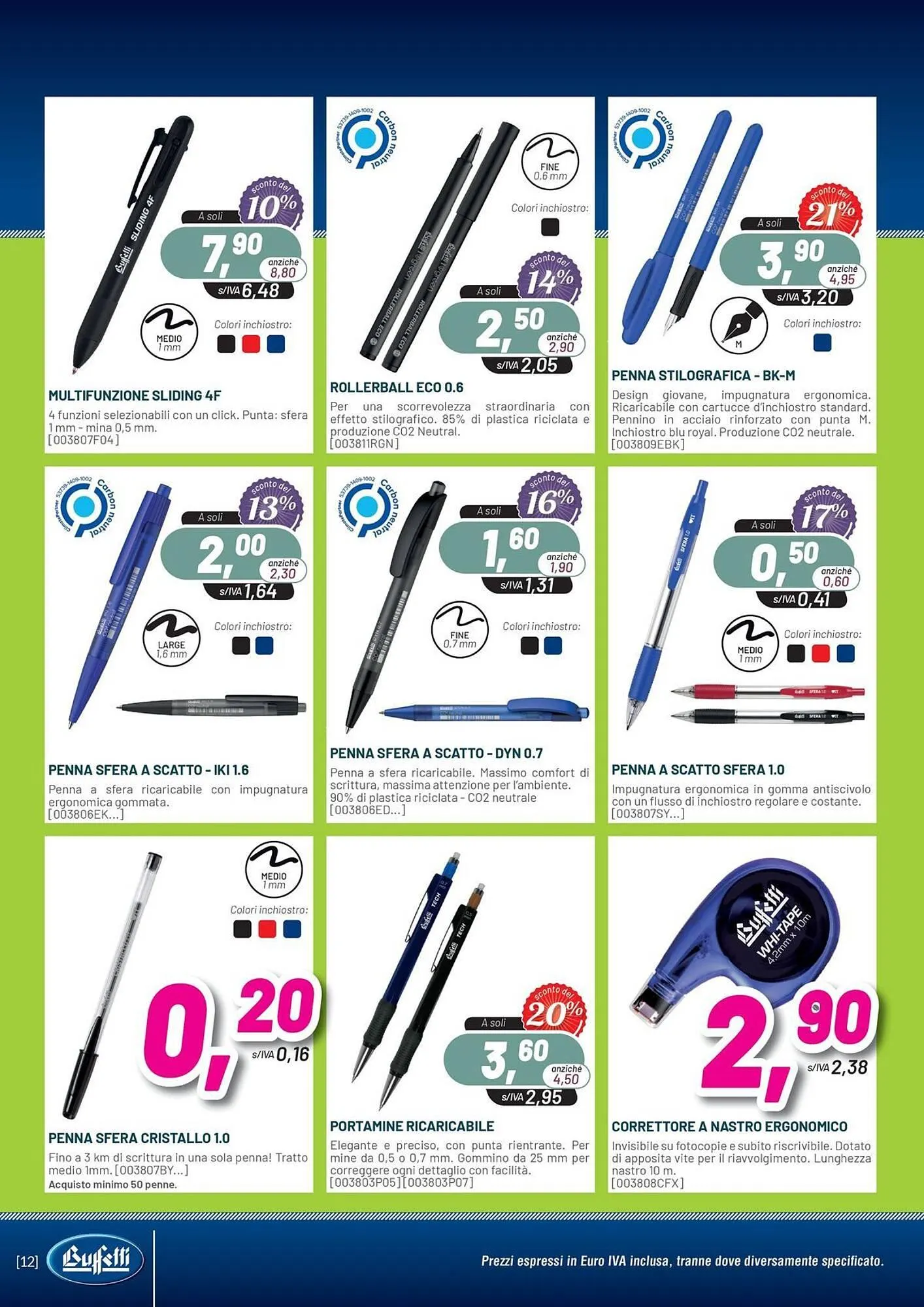 Volantino Buffetti da 2 ottobre a 31 ottobre di 2025 - Pagina del volantino 12