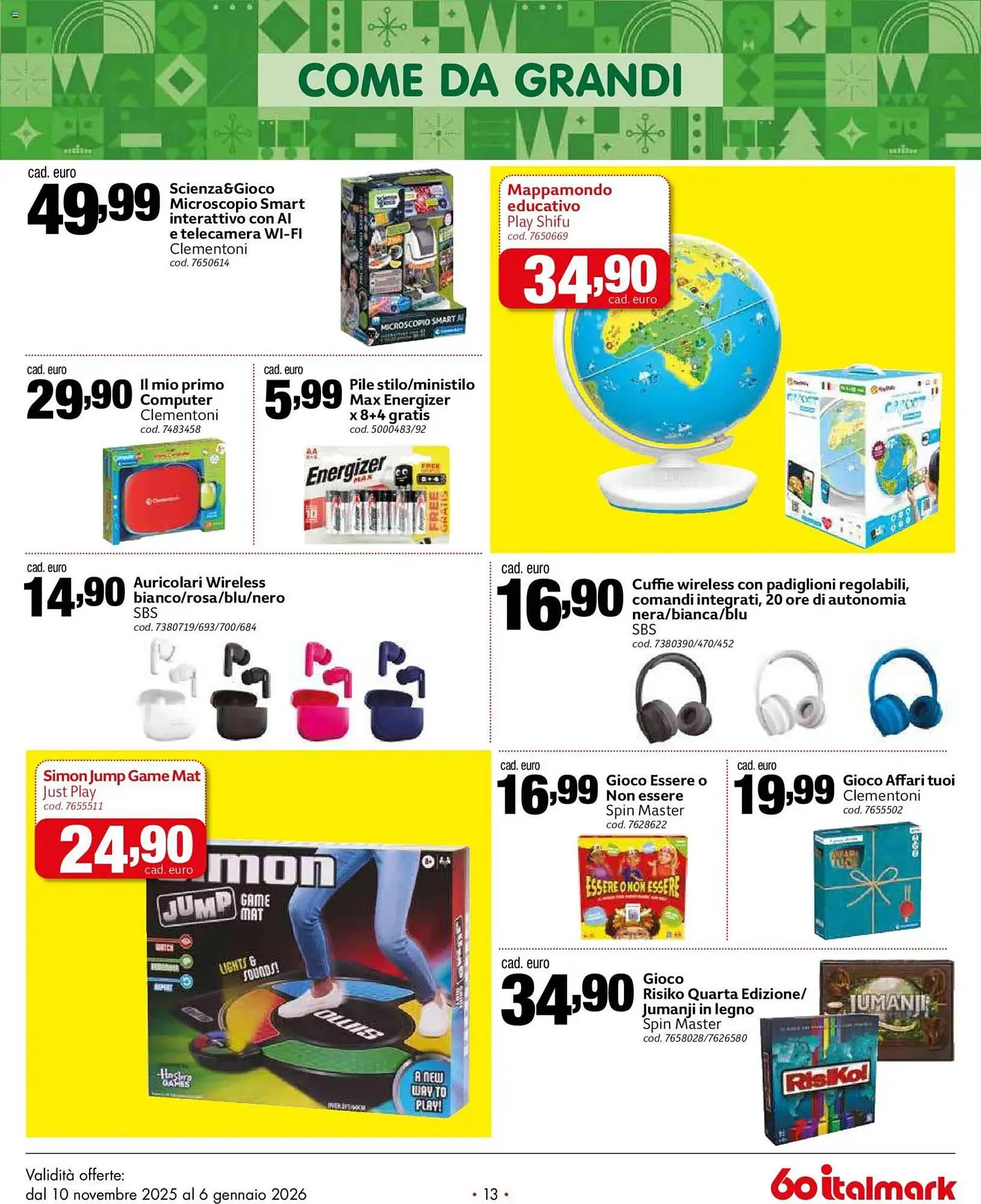 Volantino Italmark da 10 novembre a 6 gennaio di 2026 - Pagina del volantino 13