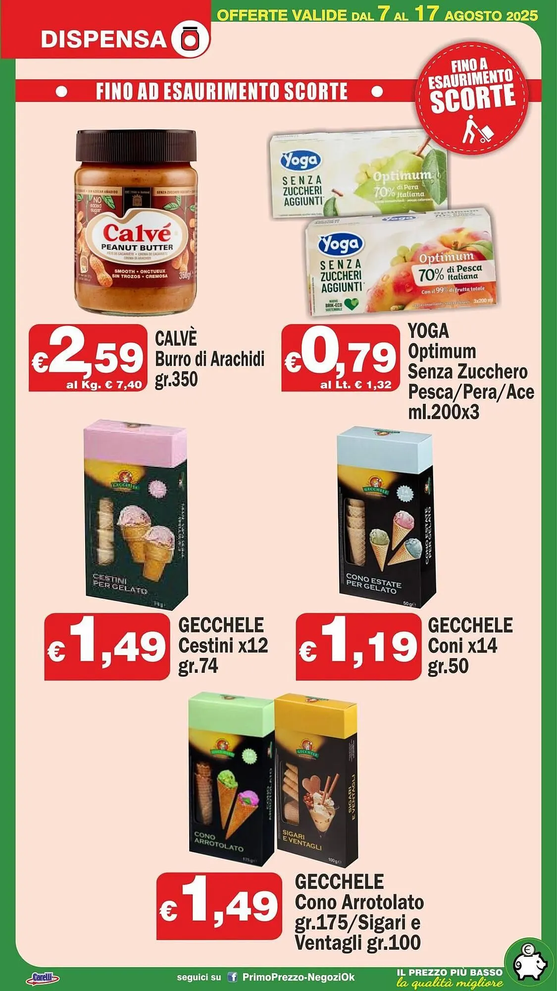 Volantino Primo Prezzo da 7 agosto a 17 agosto di 2025 - Pagina del volantino 16