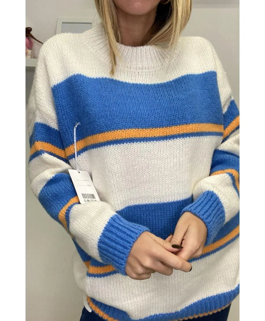 Maglione dettaglio righe