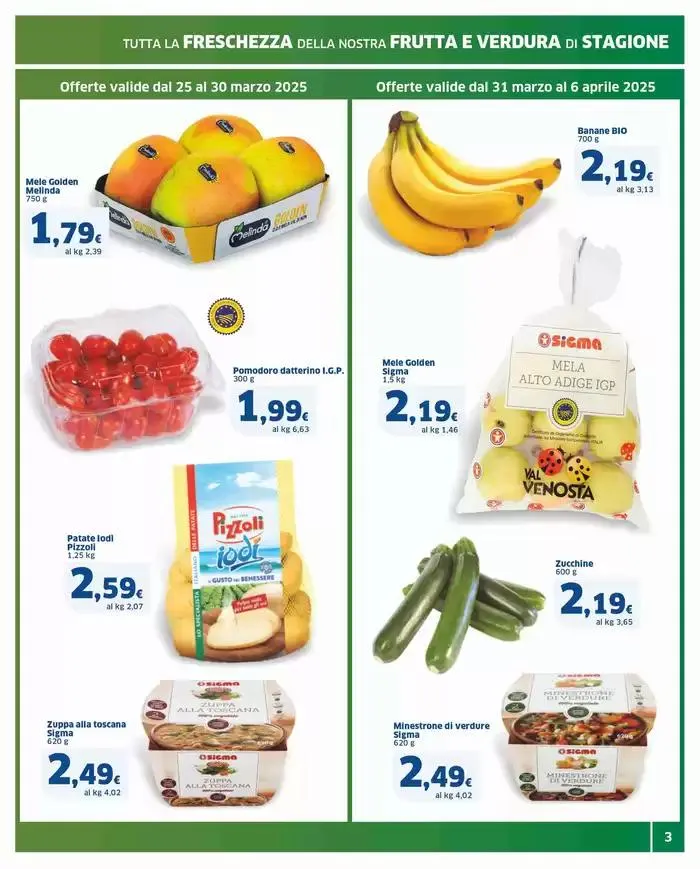 Primavera di risparmio , Ok Sigma da 25 marzo a 6 aprile di 2025 - Pagina del volantino 3