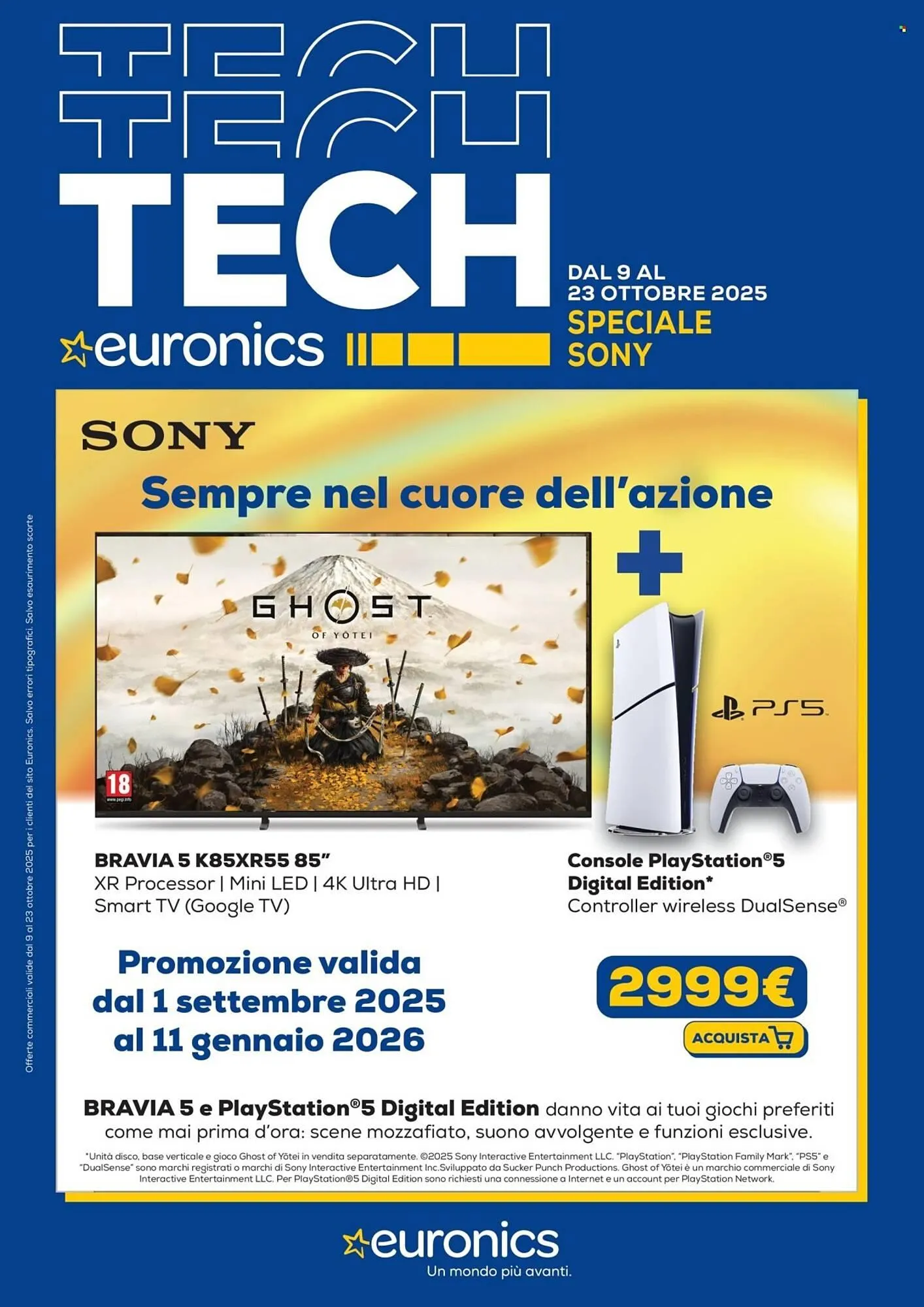 Volantino Euronics da 9 ottobre a 23 ottobre di 2025 - Pagina del volantino 1