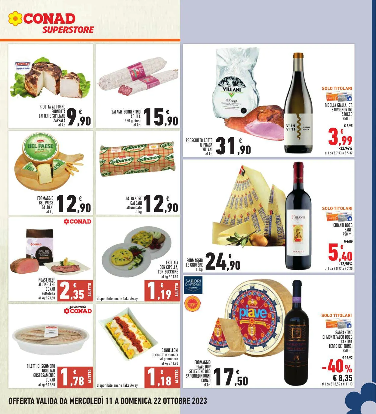 Conad - Superstore - Roma Volantino attuale da 11 ottobre a 22 ottobre di 2023 - Pagina del volantino 7