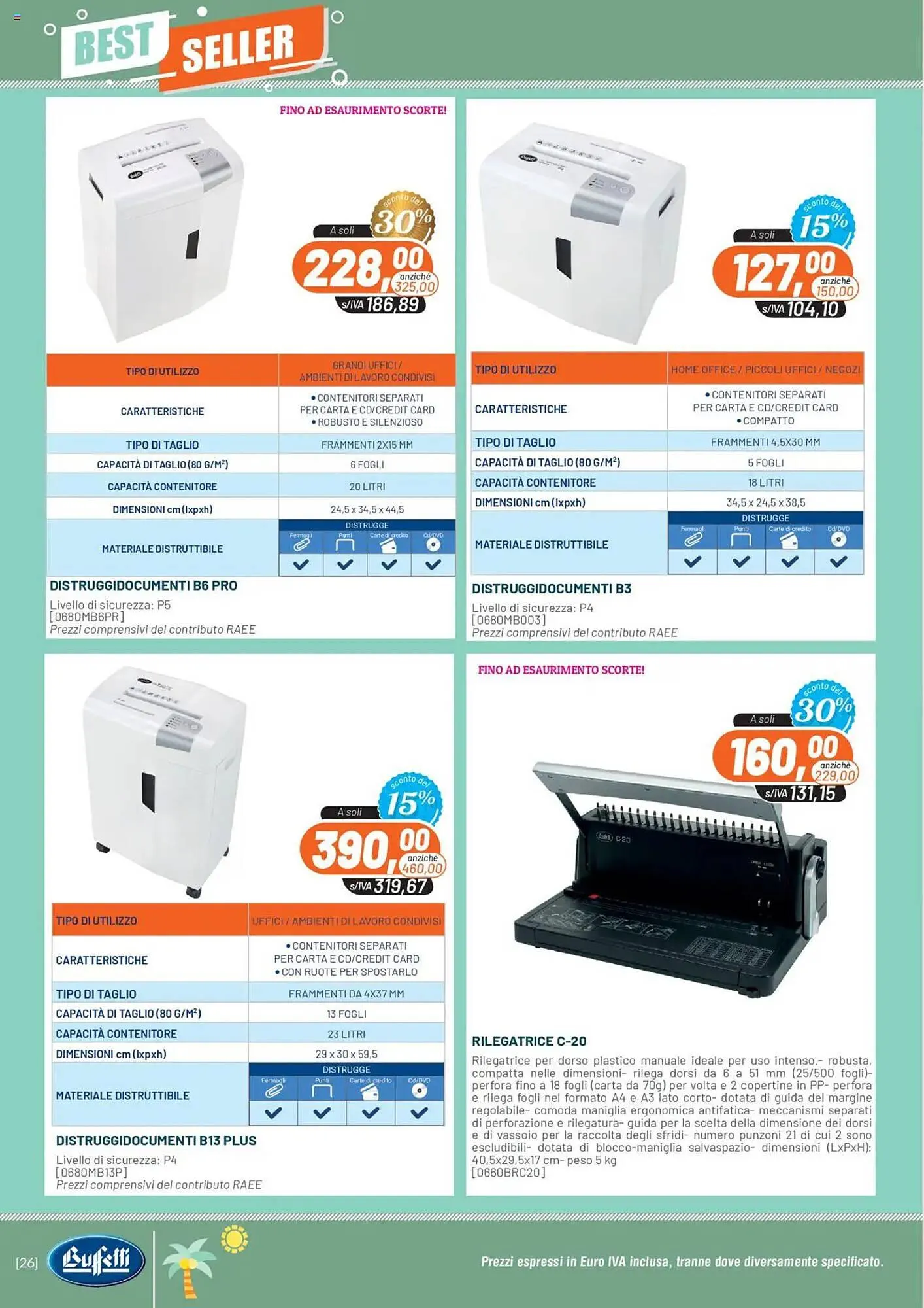 Volantino Buffetti da 1 maggio a 30 giugno di 2025 - Pagina del volantino 26