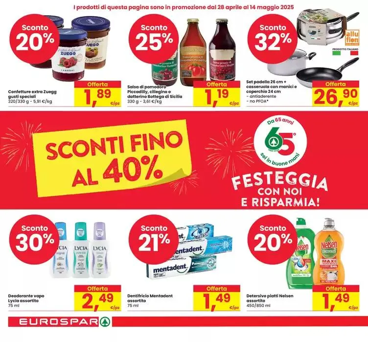 Sconti fino al 40% da 28 aprile a 14 maggio di 2025 - Pagina del volantino 4