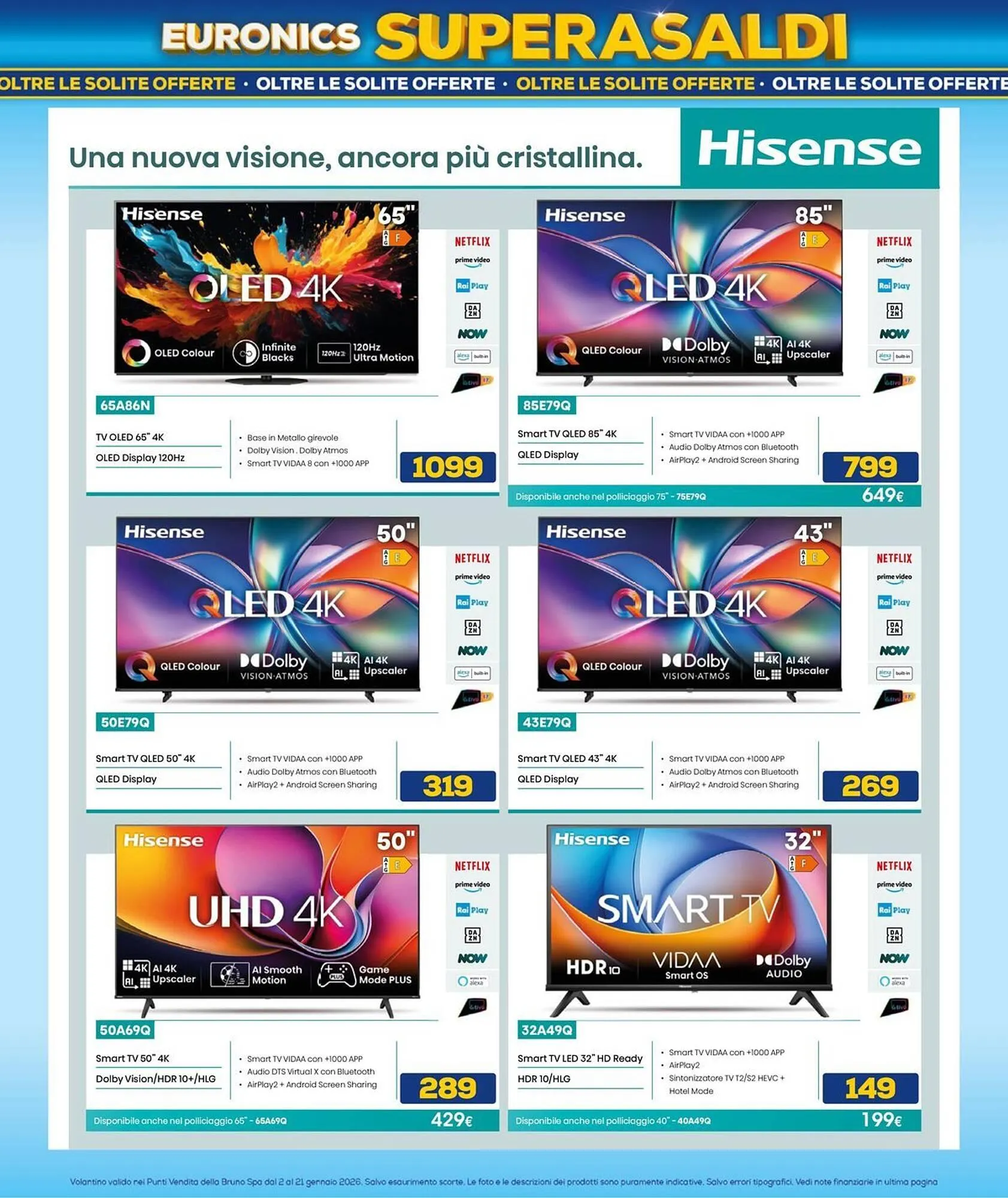 Volantino Euronics da 1 gennaio a 21 gennaio di 2026 - Pagina del volantino 33