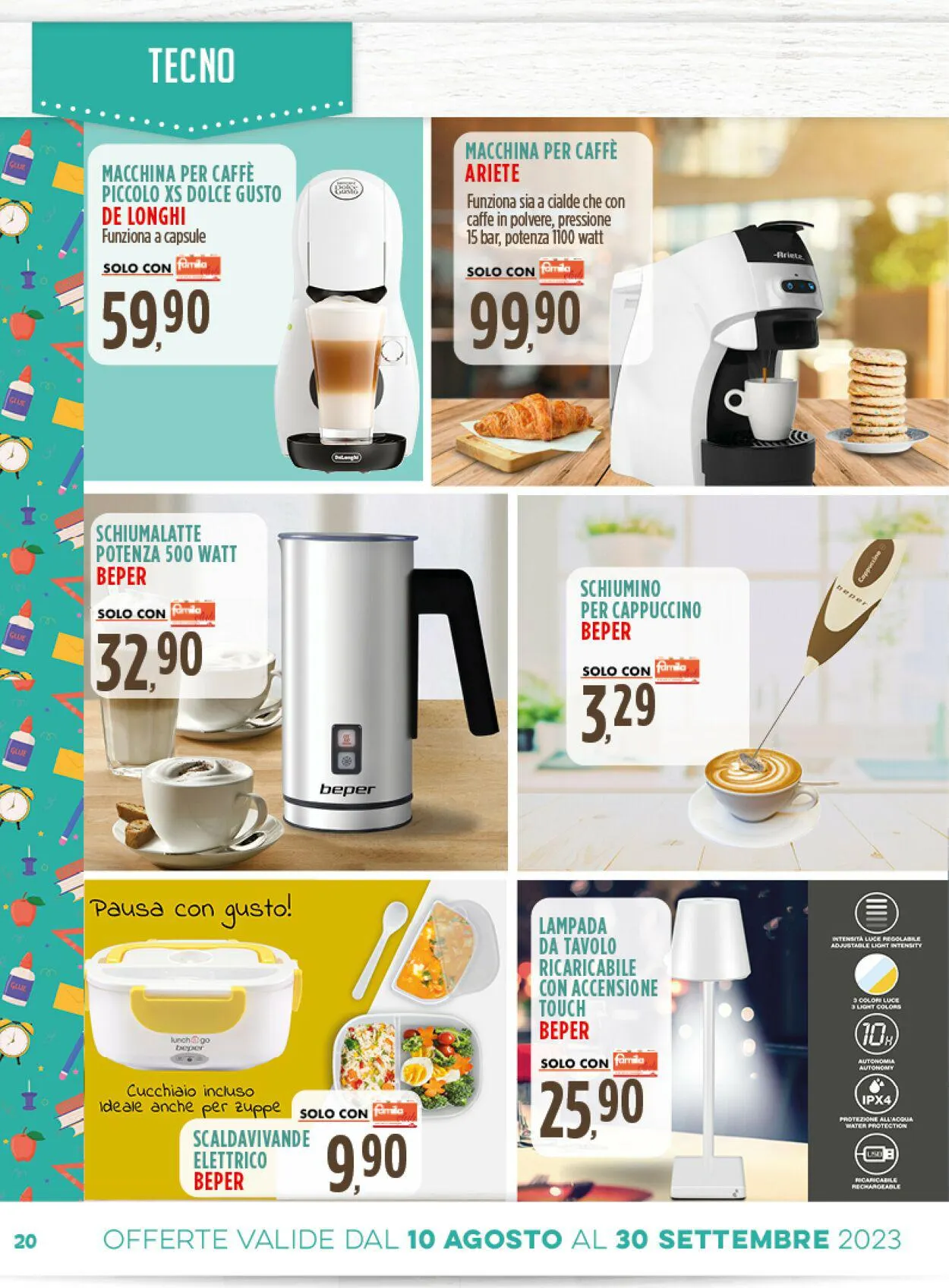 Famila Volantino attuale da 10 agosto a 30 settembre di 2023 - Pagina del volantino 20