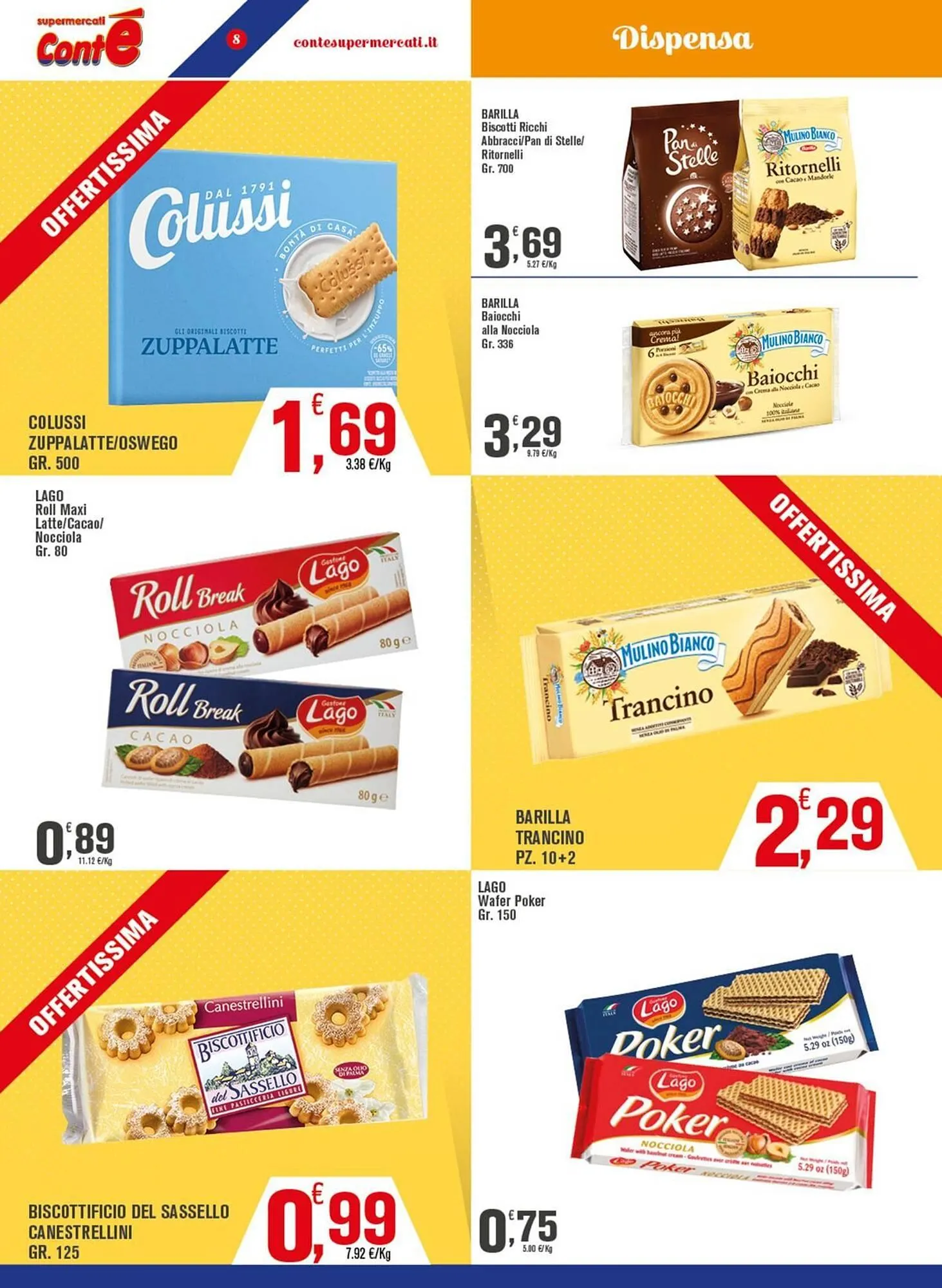 Volantino Conté Supermercati da 30 giugno a 9 luglio di 2025 - Pagina del volantino 8