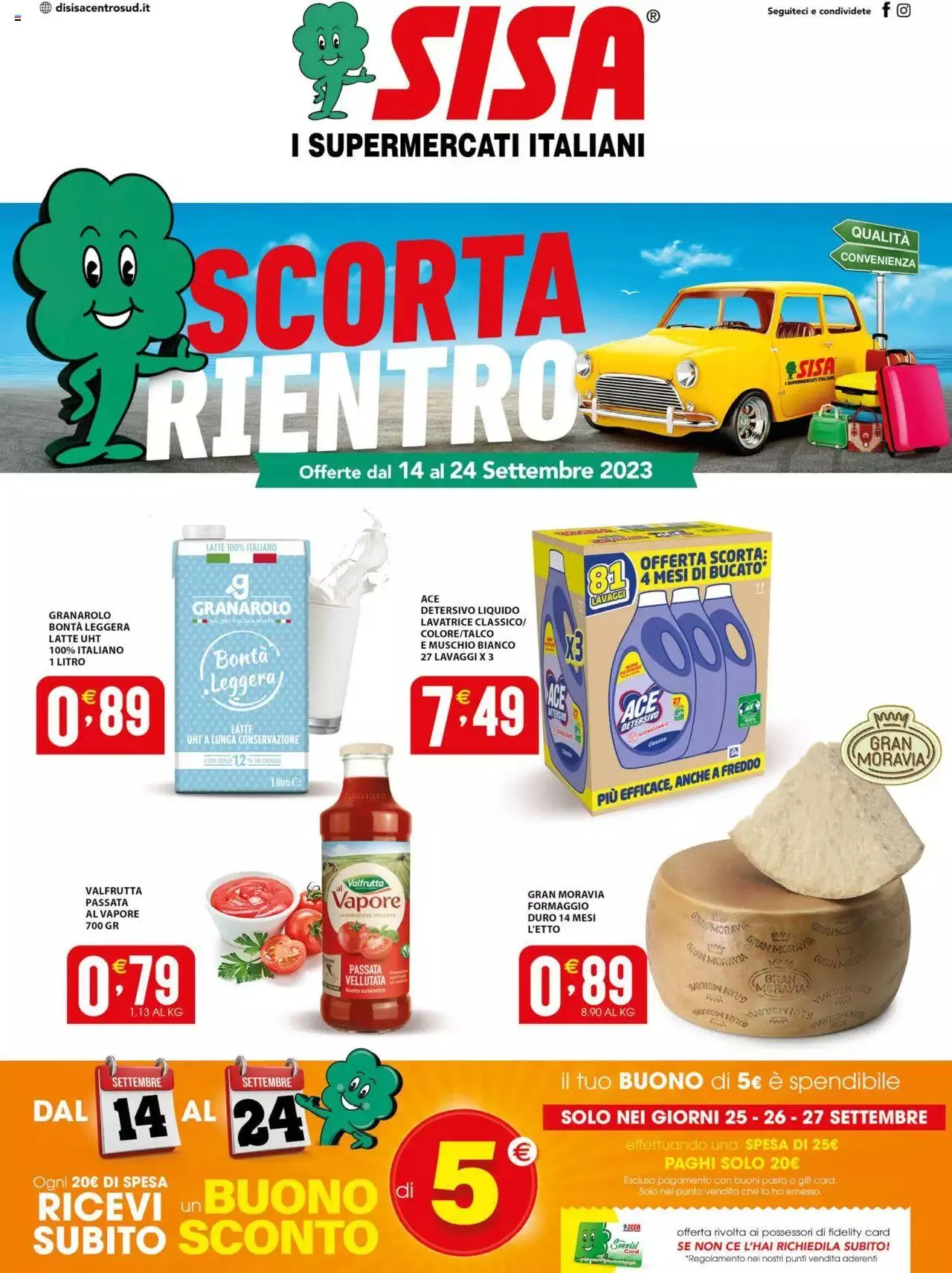 SISA - Puglia volantino da 14 settembre a 27 settembre di 2023 - Pagina del volantino 1