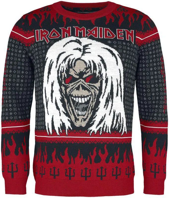 Holiday Sweater 2023 | Christmas jumper | multicolore | Iron Maiden