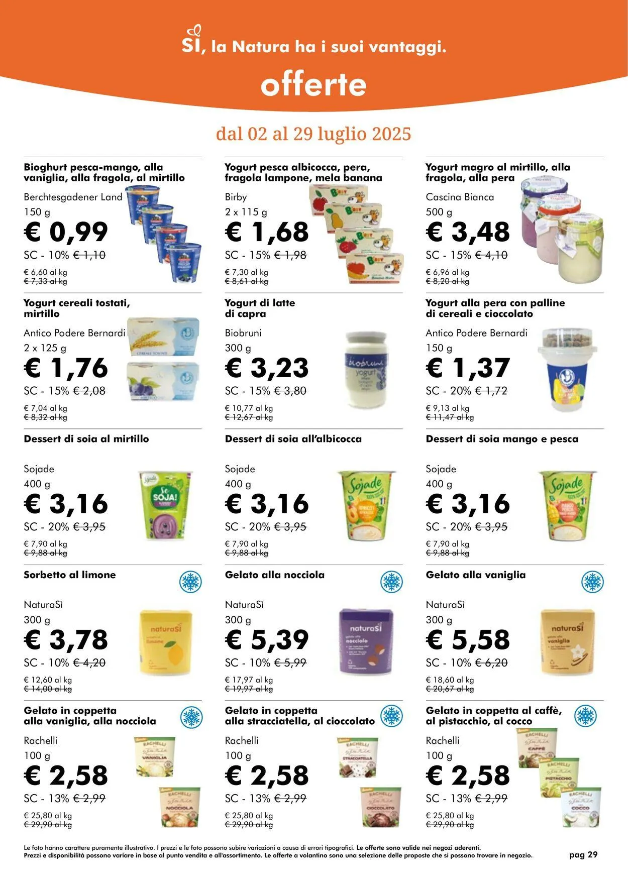 Natura Sì Volantino attuale da 1 luglio a 31 luglio di 2025 - Pagina del volantino 29