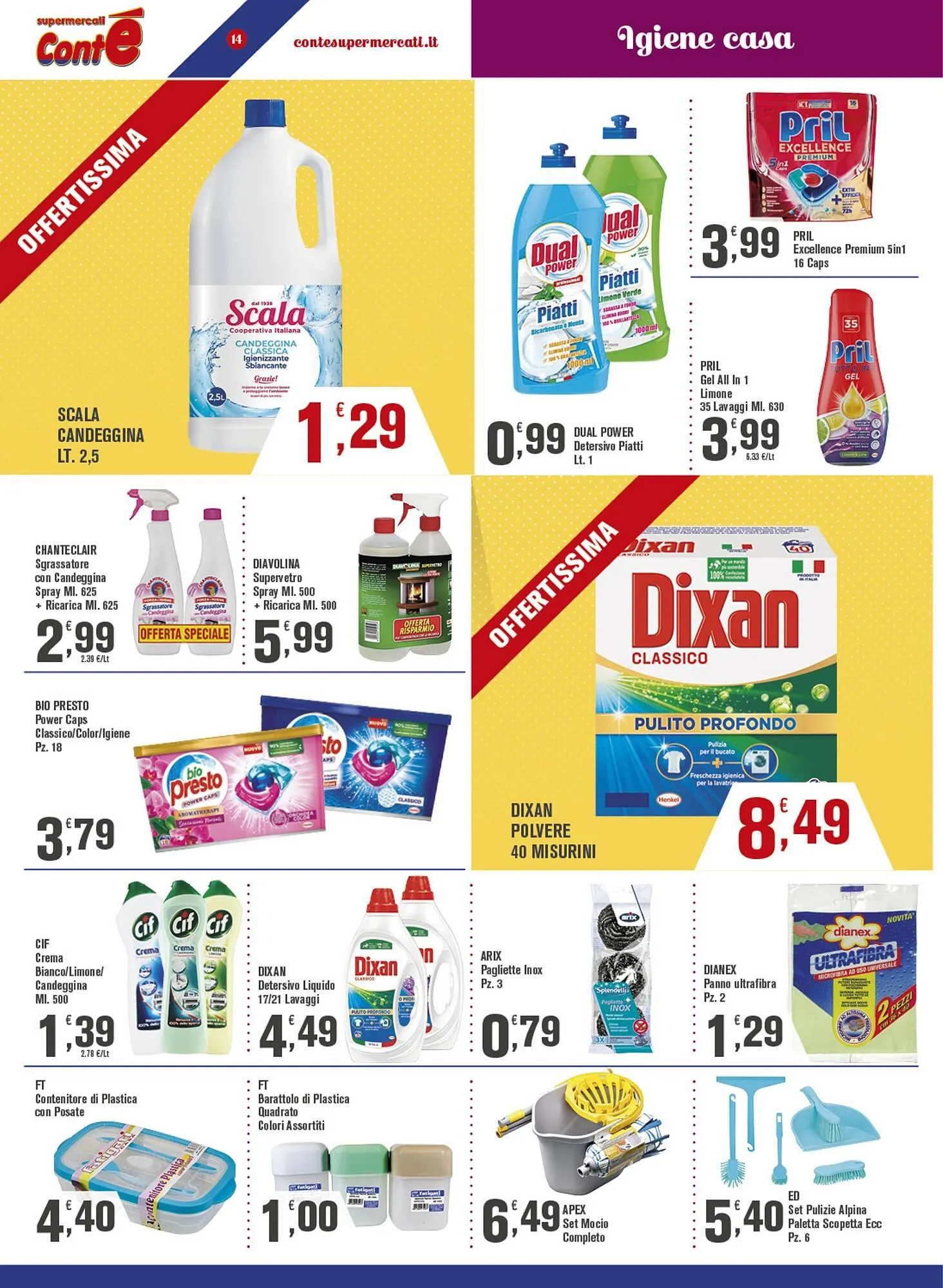 Volantino Conté Supermercati da 2 ottobre a 12 ottobre di 2025 - Pagina del volantino 14
