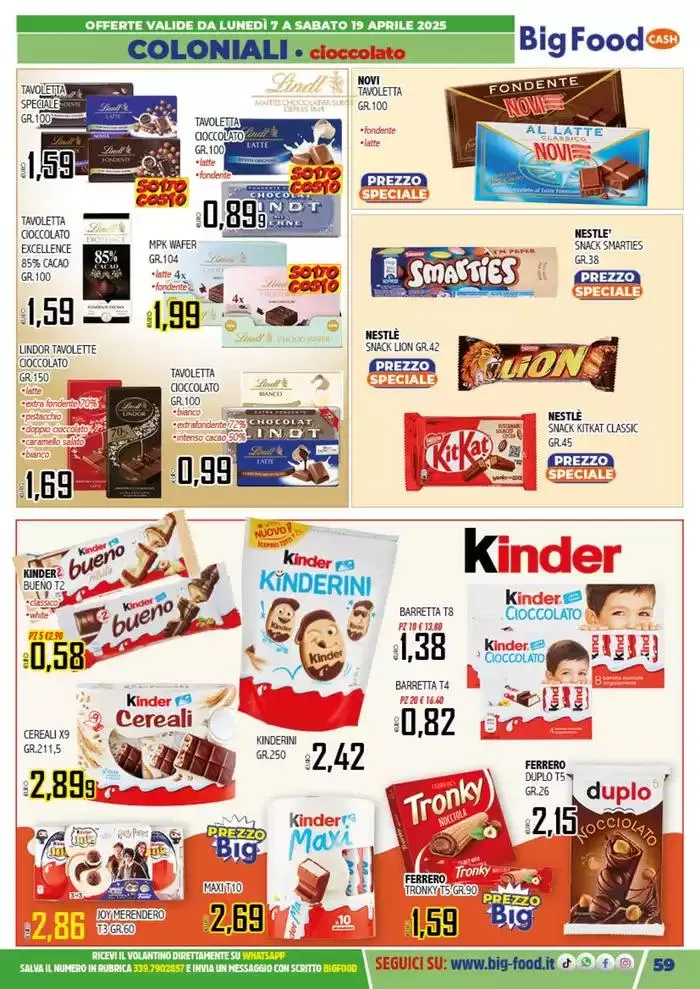 Buona Pasqua da 7 aprile a 19 aprile di 2025 - Pagina del volantino 59
