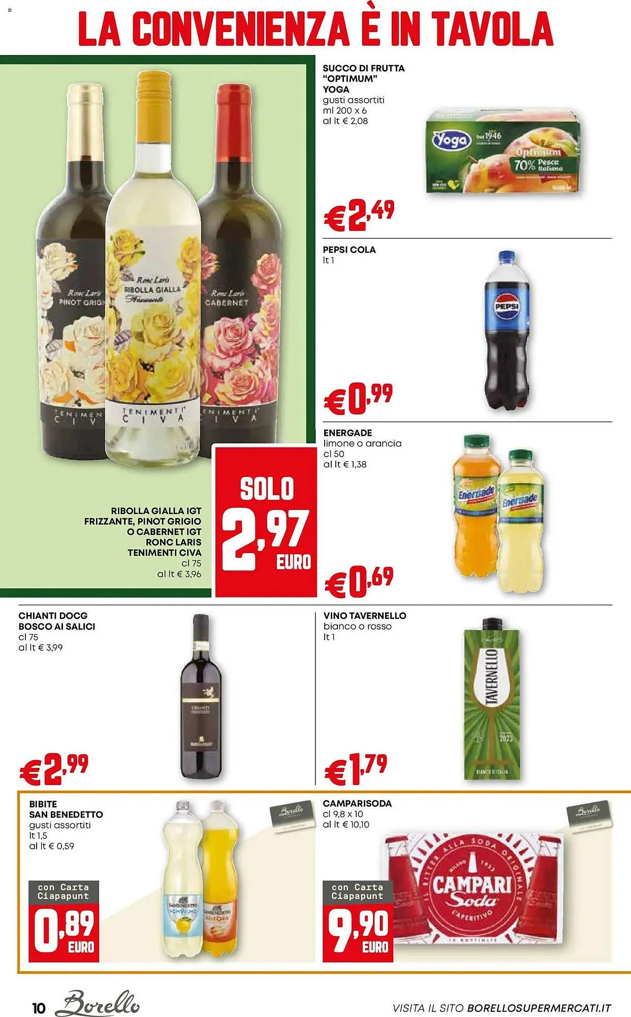 Volantino Borello Supermercati da 23 ottobre a 5 novembre di 2025 - Pagina del volantino 10