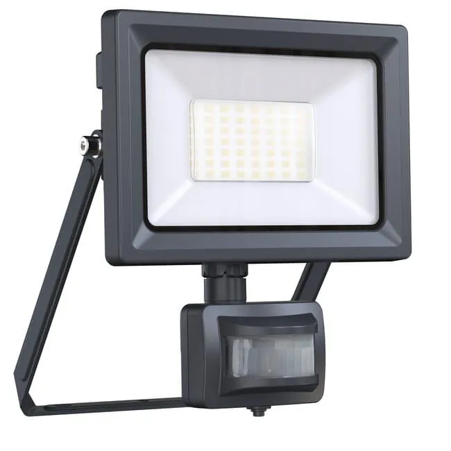 Faro da esterno con sensore di movimento Yonkers in alluminio, antracite, Modulo LED 30W INSPIRE