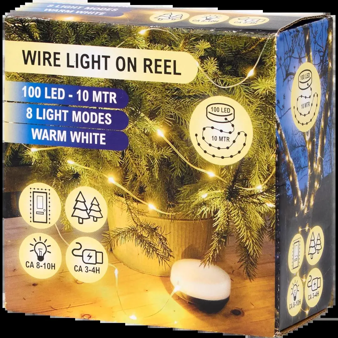 Stringa di luci LED con avvolgitore