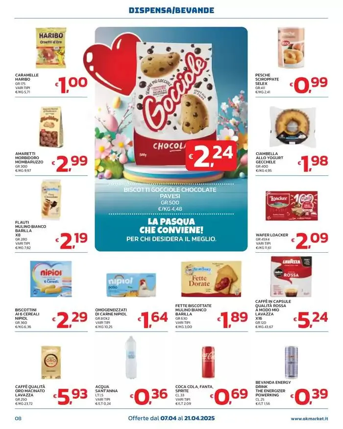 LA PASQUA CHE CONVIENE! da 7 aprile a 21 aprile di 2025 - Pagina del volantino 8