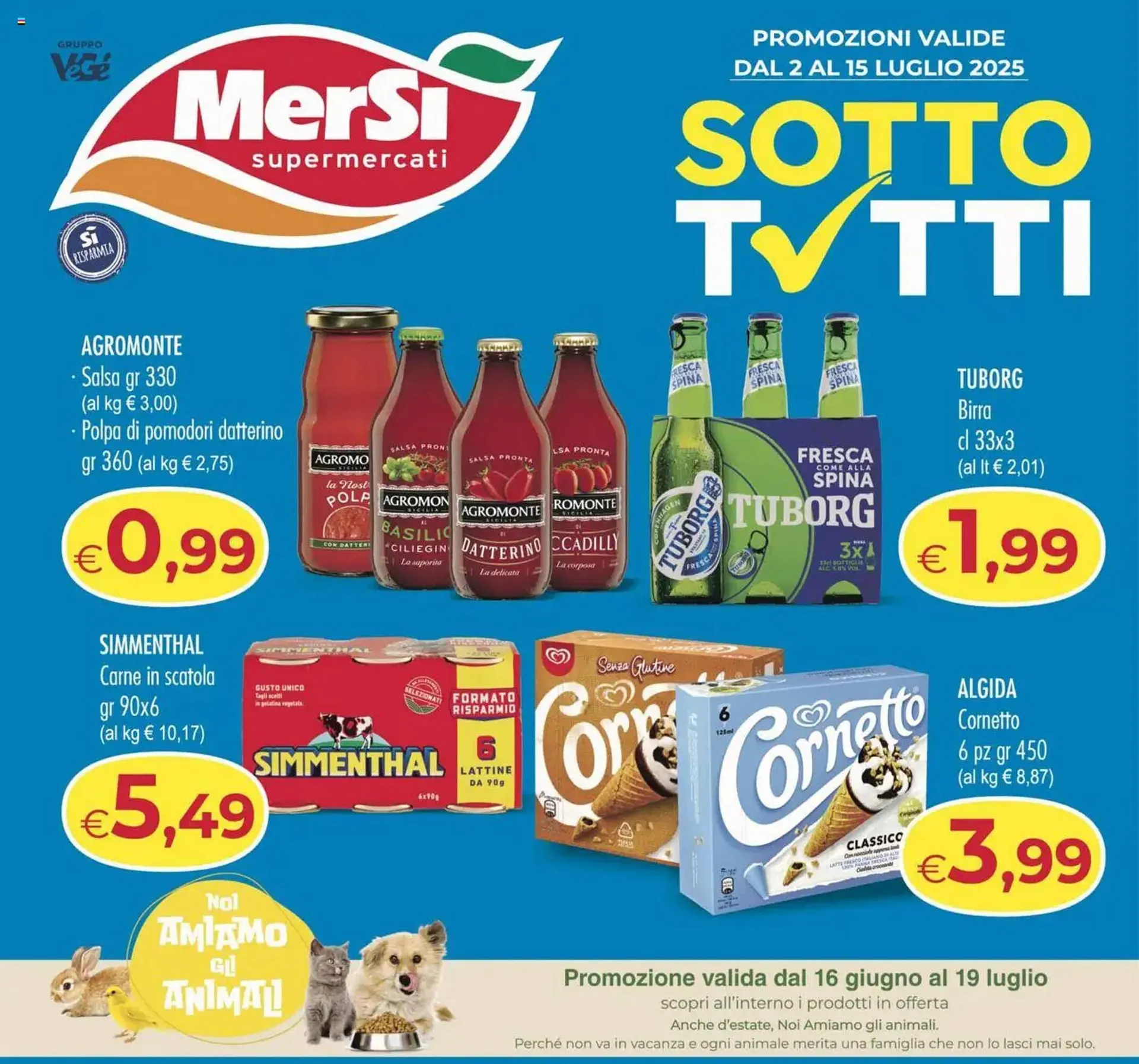 Volantino MerSi Supermercati da 2 luglio a 15 luglio di 2025 - Pagina del volantino 1