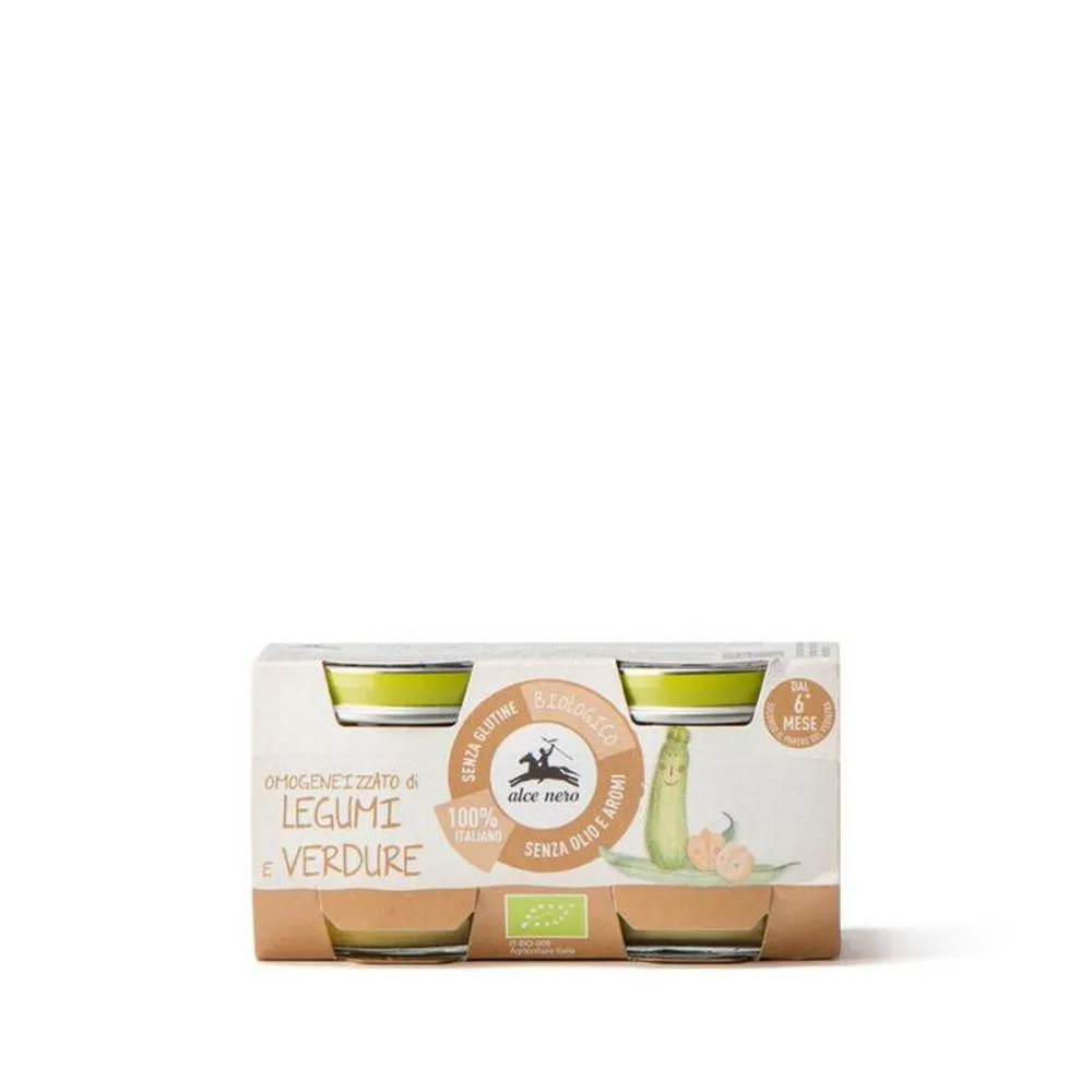 Alce Nero Baby omogeneizzato di legumi bio gr.80x2