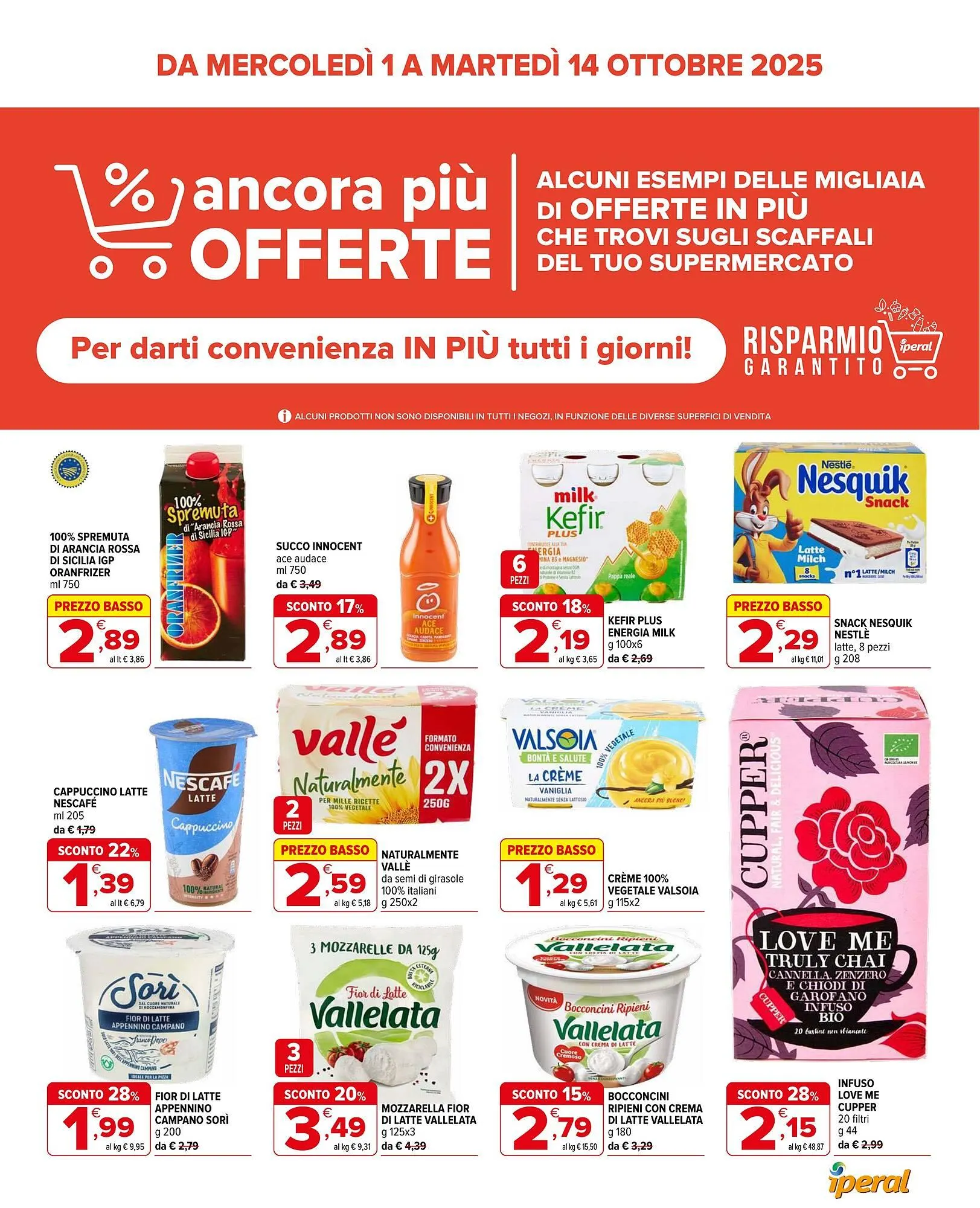 Volantino Iperal da 1 ottobre a 14 ottobre di 2025 - Pagina del volantino 1