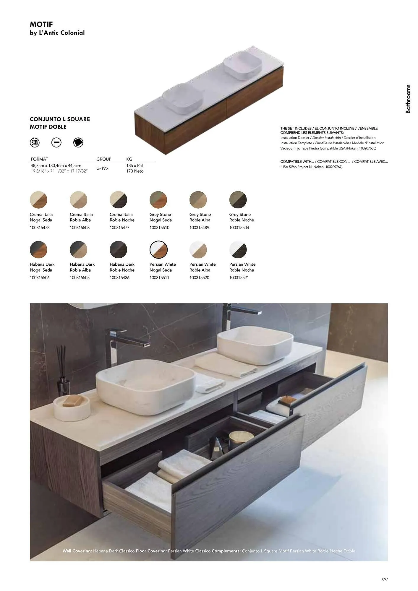 Volantino Porcelanosa da 9 aprile a 28 dicembre di 2024 - Pagina del volantino 107