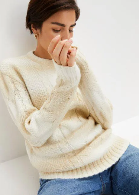 Maglione con effetto melange