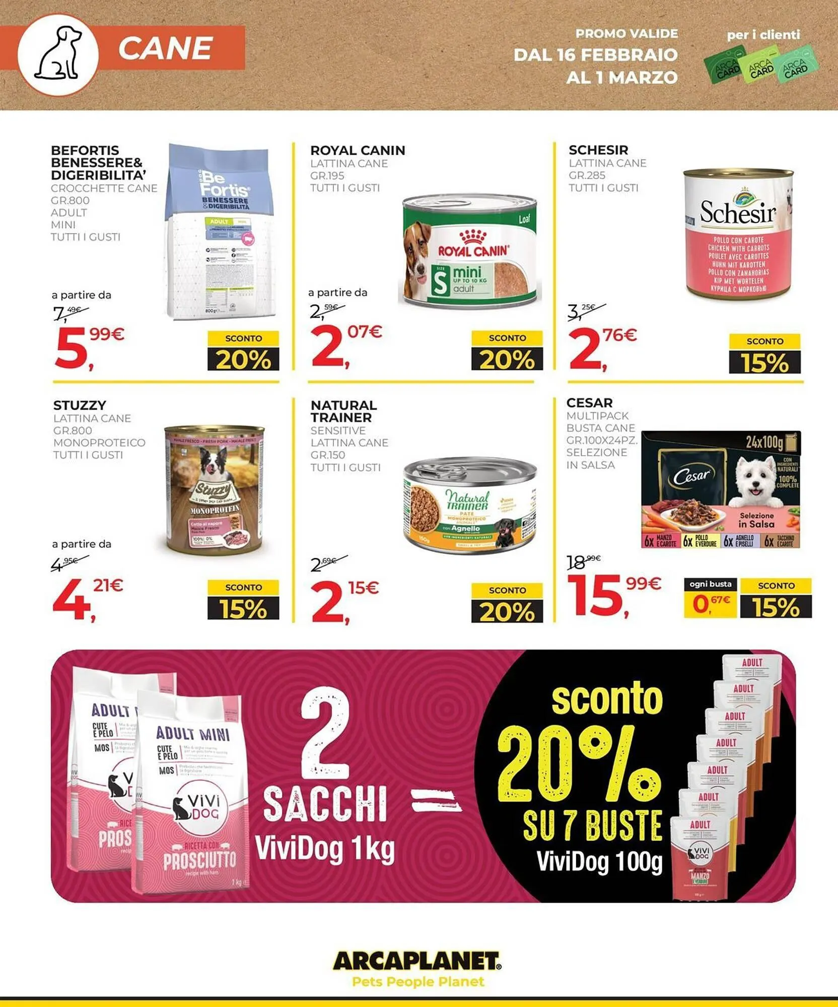 Volantino Arcaplanet da 16 febbraio a 28 febbraio di 2026 - Pagina del volantino 24
