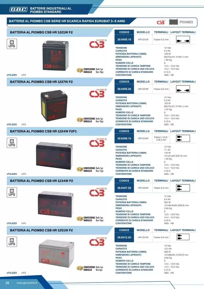 Catalogo Batteries and Power da 7 marzo a 31 dicembre di 2025 - Pagina del volantino 38