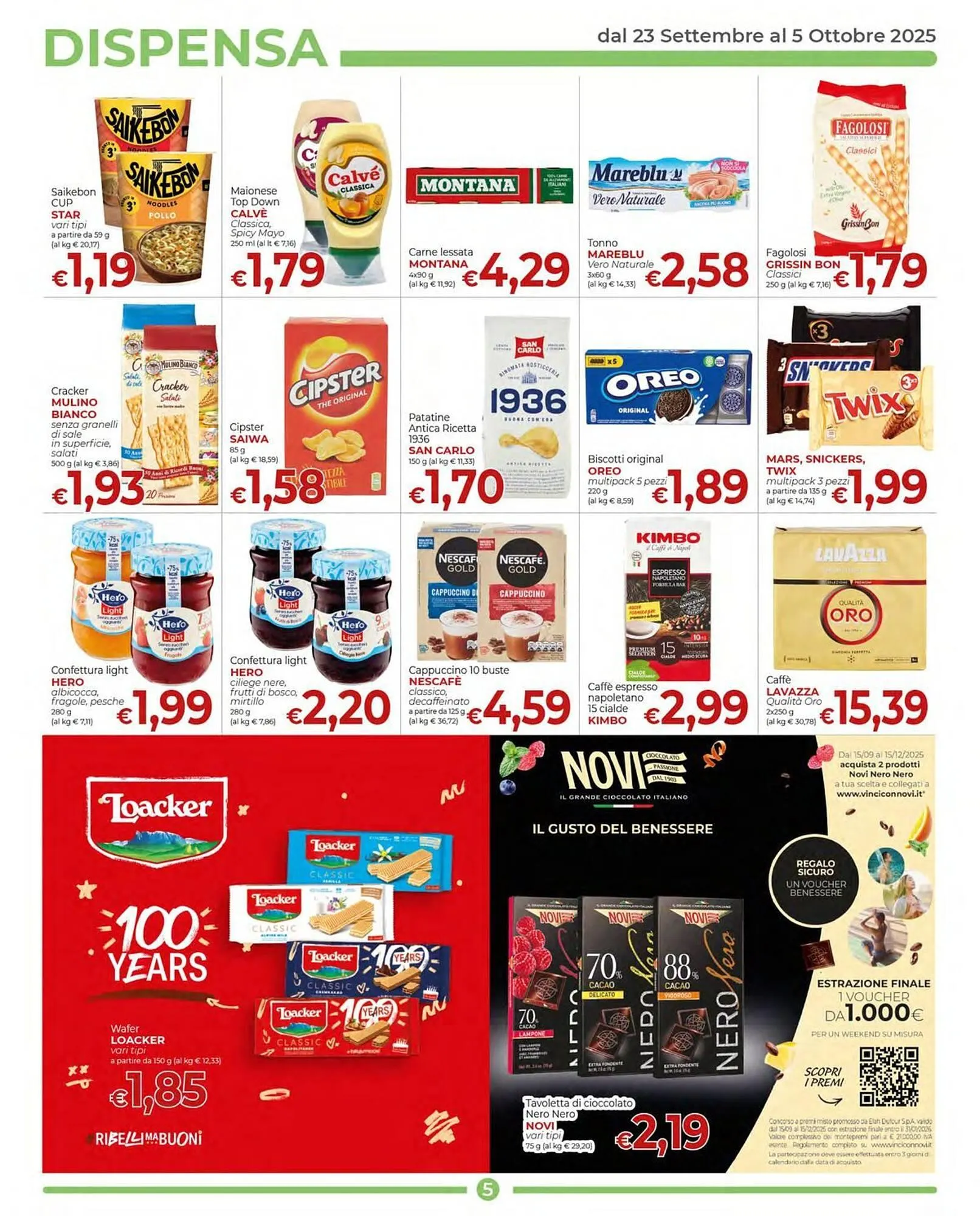 Volantino Supermercati Nonna Isa da 23 settembre a 5 ottobre di 2025 - Pagina del volantino 5