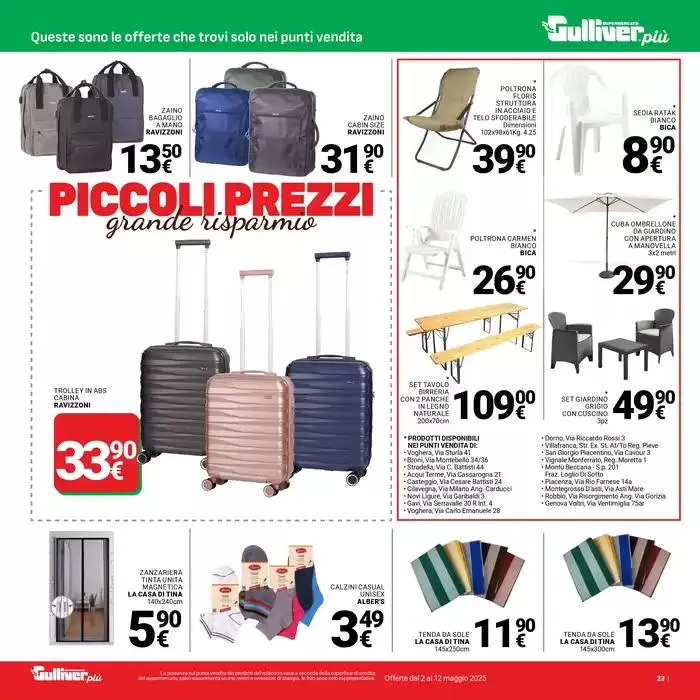 Piccoli prezzi da 2 maggio a 12 maggio di 2025 - Pagina del volantino 23
