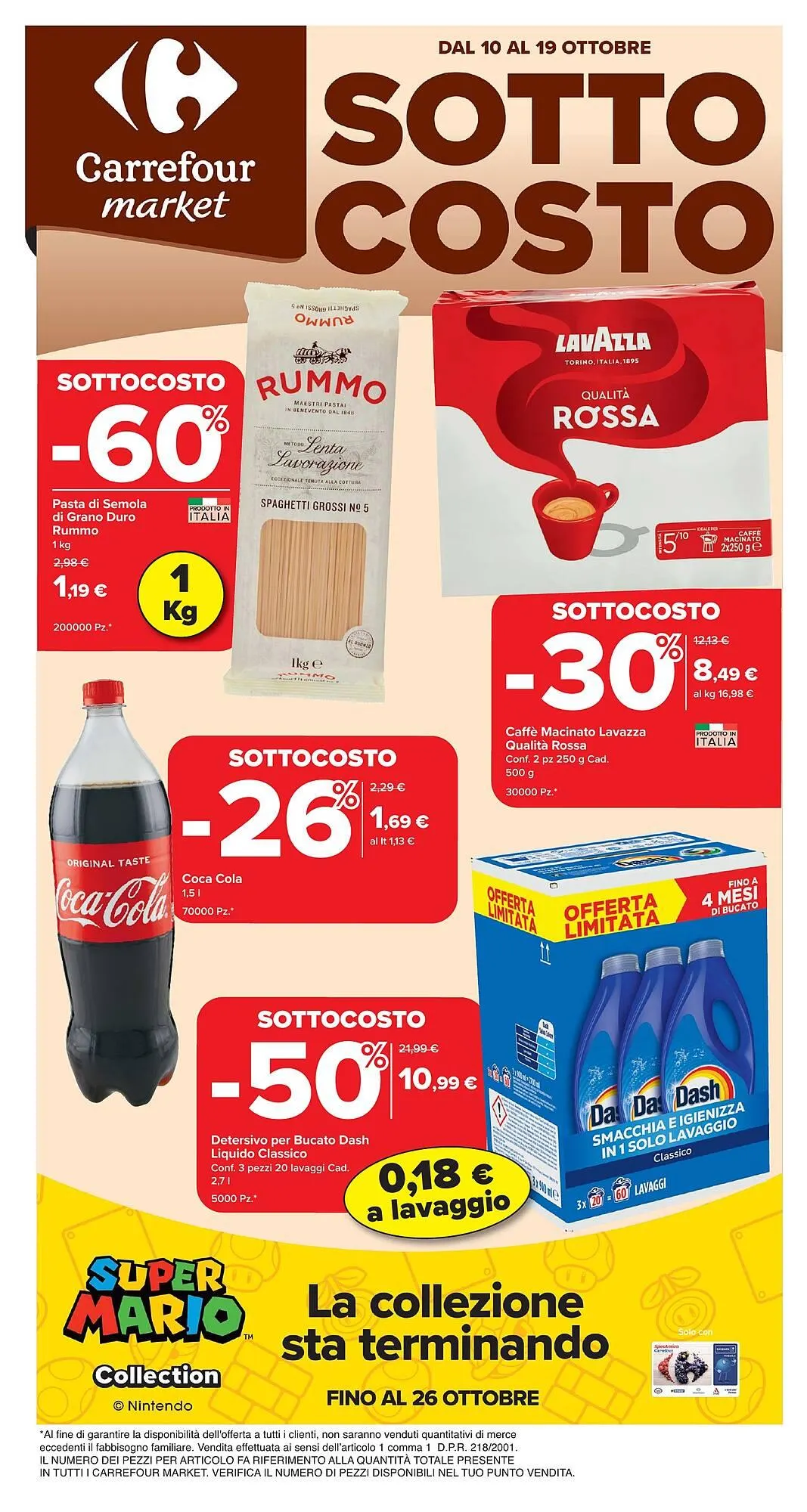 Volantino Carrefour Market da 10 ottobre a 19 ottobre di 2025 - Pagina del volantino 1
